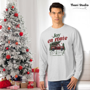 Camiseta Joy em rota Natal Começa Caminhão e Árvore X-Mas