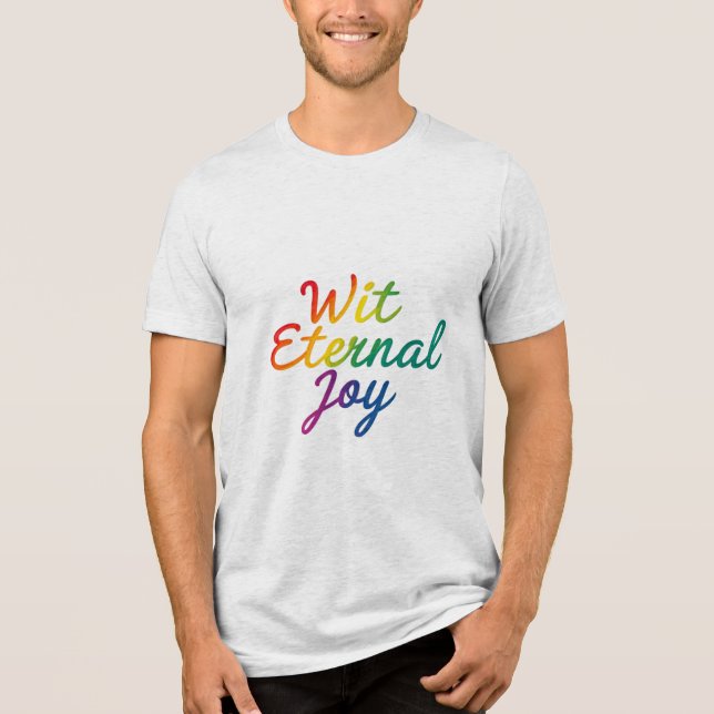 Camiseta Joy Eterno - Arte Típica Arco-Íris (Frente)