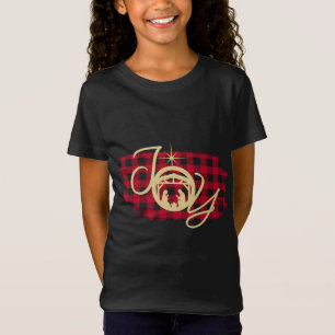 Camiseta JOY in a Manger Natal Natividade Jesus Nascimento