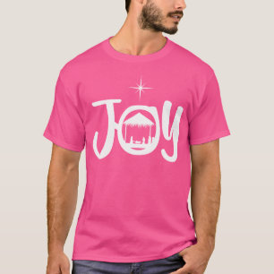 Camiseta Joy Jesus Natividade Cena de Natal Legal