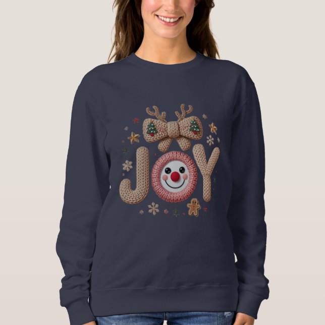 Camiseta Joy Knitted Holiday (Frente)