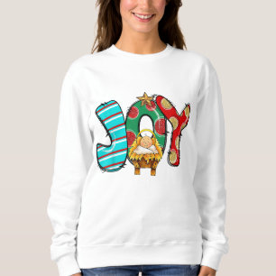 Camiseta Joy Manger Scense Peace Love Miracle Baby Jesus Ch