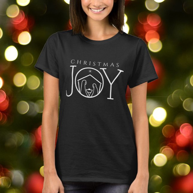 Camiseta JOY Natividade Natal Religioso Cristão (Criador carregado)