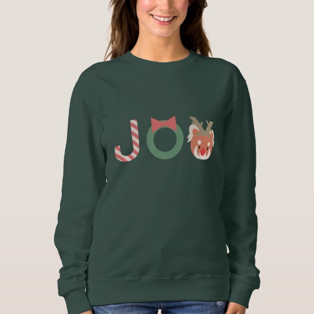 Camiseta JOY Red Panda com berbequeta Névoa (Frente)