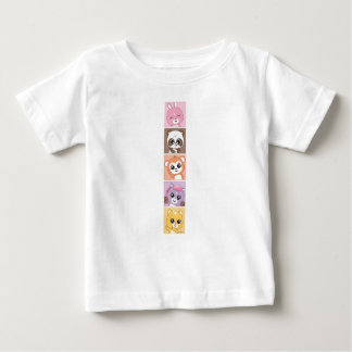 Camiseta Joy Spark com Carateres Animais Coloridos para Cri