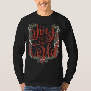 Camiseta Joy-To-The-World Christian Christmas Jesus Birth M