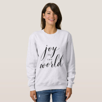 Camiseta Joy to the World Minimal Christmas Script Hoodie