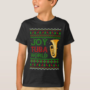 Camiseta Joy Tuba World Music Lover Xmas Gift Ugly Tuba Chr