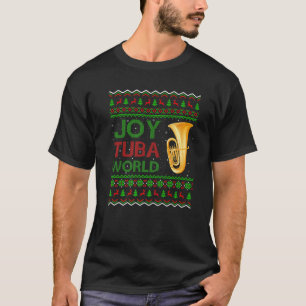 Camiseta Joy Tuba World Music Lover Xmas Gift Ugly Tuba Chr