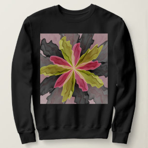 Camiseta Joy, verde rosa, Antracite Fantasia Flor Fractal