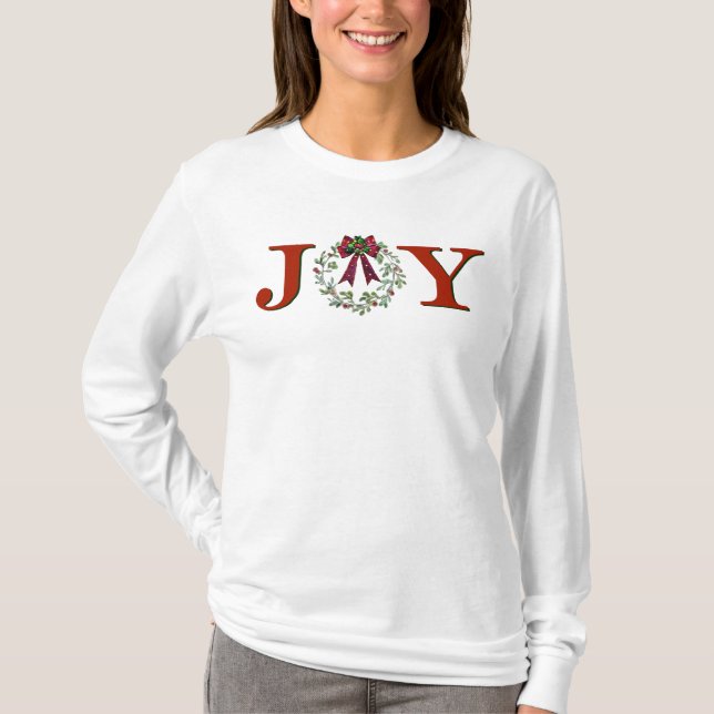 Camiseta Joy with Wreath (Frente)
