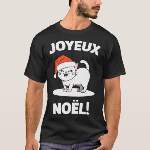 Camiseta Joyeux Noël Khao Manee White Cat Papais noeis de N