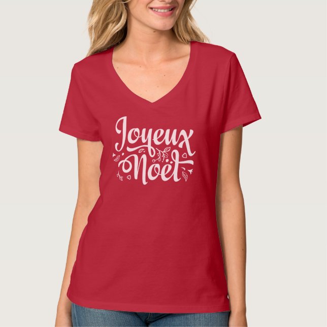 Camiseta Joyeux Noel Red (Frente)