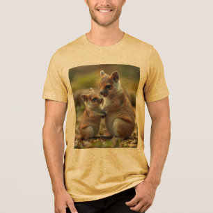 Camiseta "Joyful Bond: Mamãe e Baby Quokka"