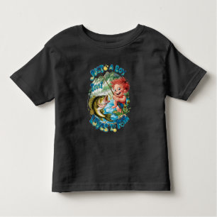 Camiseta Joyful Boy Reeling em um Capturão