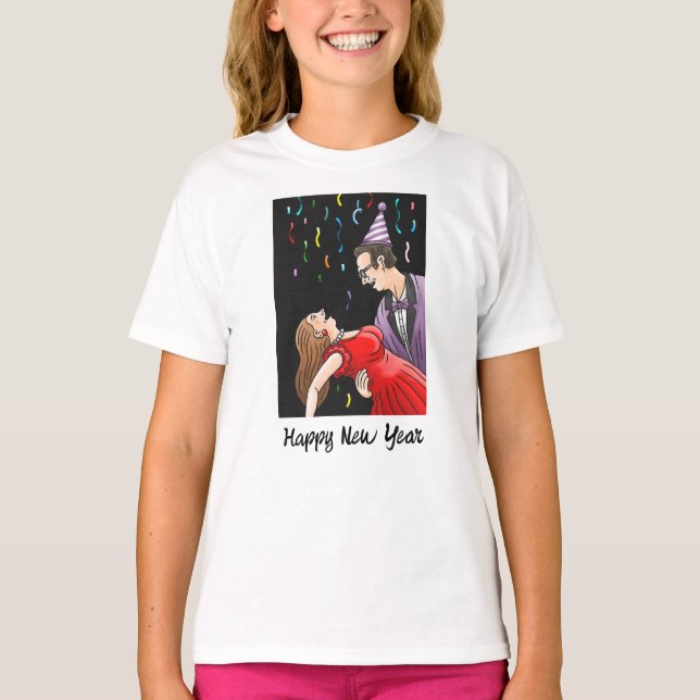 Camiseta Joyful Dance to the New Year's Party (Frente)