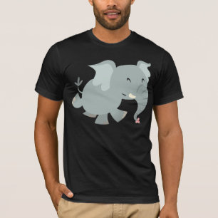 Camiseta Joyful de Elefante de Cartoon