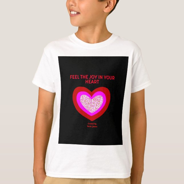 Camiseta Joyful Hearts Boys White Basic T Shirt (Frente)