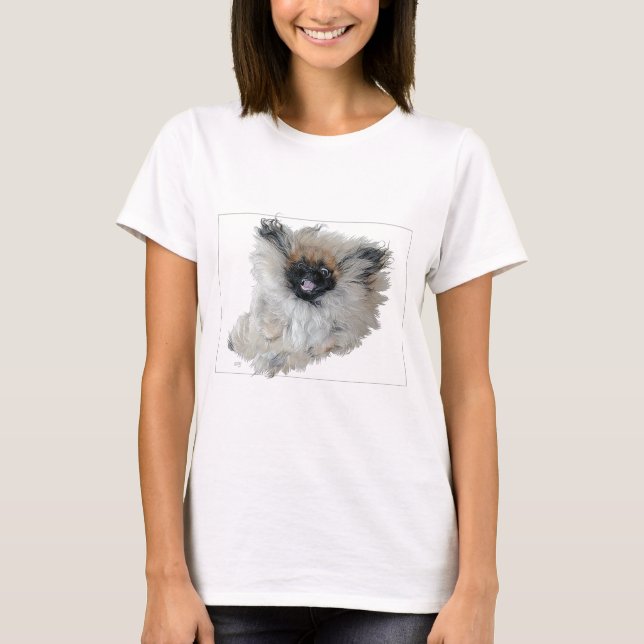 Camiseta Joyous Flying Pekingese (Frente)