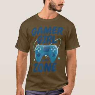 Camiseta Joystick Gamer Girl In The Zone Gaming Engraçado V