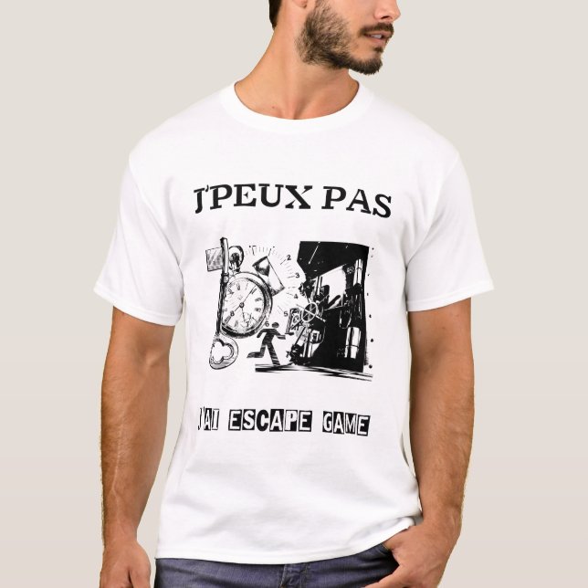 Camiseta j'peux pas j'aiescapegame (Frente)