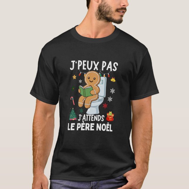 Camiseta J'peux pas J'attends Père Noël (Frente)
