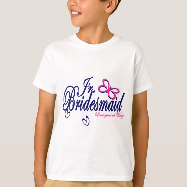Camiseta Jr. Bridesmaid/ Tema da Borboleta (Frente)