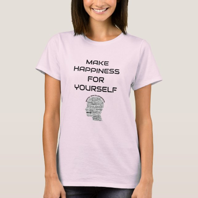 Camiseta JRG Faça Felicidade Para Si Mesmo (Frente)
