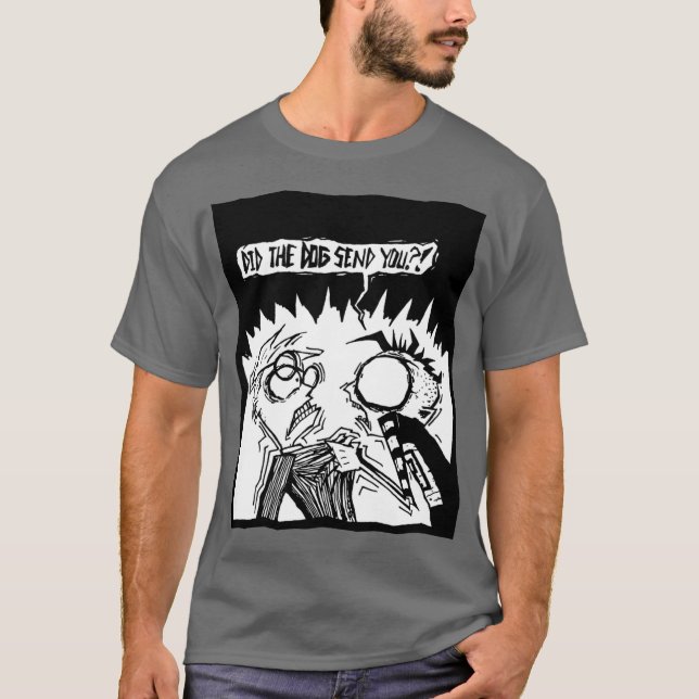 Camiseta JTHM Didhe Cachorro Enviou Você presente (Frente)