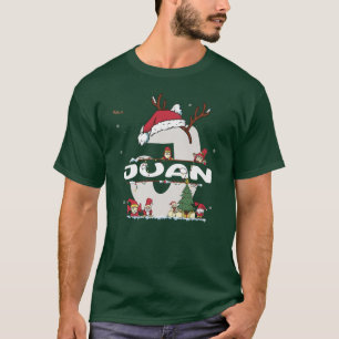 Camiseta Juan Christmasw Juan Name para o xmas engraçado