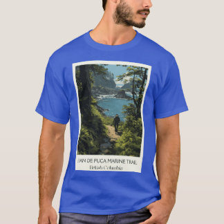 Camiseta Juan de Fuca Marinheiro Trilha da Costa Oeste Arte