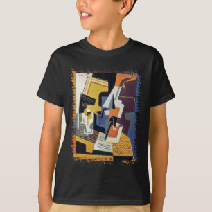 Camiseta Juan Gris - Violino e Copo - Arte Abstrata