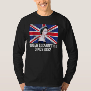 Camiseta Jubileu da Rainha Platinum Britânica Desde 1952 70