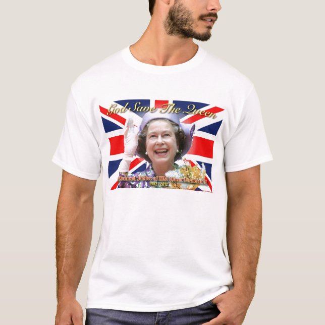 Camiseta Jubileu de diamante do HM rainha Elizabeth II (Frente)
