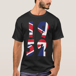 Camiseta Jubileu Platinum, 70 da Union Jack Queen, em 1952