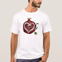 Camiseta Judaica Pomegranate Heart Hanukkah Rosh Hashanah