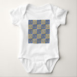Camiseta Judaica Star De David Metal Dourado Azul<br><div class="desc">Você está vendo a coleção de Design Lee Hiller. Roupa,  Ofertas e Coleções Lee Hiller Fotografia ou Coleção de Arte Digital. Você pode ver sua fotografia da Nature em http://HikeOurPlanet.com/ e seguir seu blog de caminhada no Hot Primavera National Park.</div>
