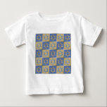 Camiseta Judaica Star De David Metal Dourado Azul<br><div class="desc">Você está vendo a coleção de Design Lee Hiller. Roupa,  Ofertas e Coleções Lee Hiller Fotografia ou Coleção de Arte Digital. Você pode ver sua fotografia da Nature em http://HikeOurPlanet.com/ e seguir seu blog de caminhada no Hot Primavera National Park.</div>