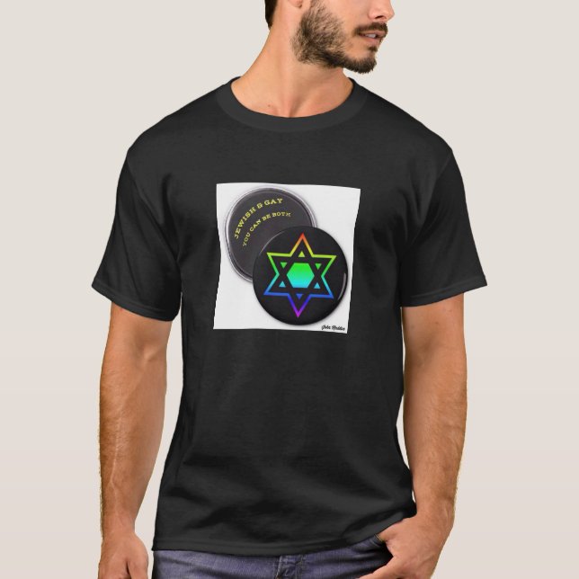 Camiseta Judaico e gay você pode ser ambos (Frente)