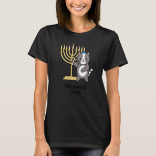 Camiseta Judaísmo Cat Hanukkah Mazel Tov Hebrew Cats Judaís