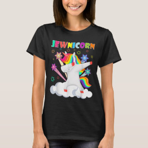 Camiseta Judeu Judeu Judeu Dabbing Unicorn Juew Rosh Hashan
