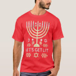 Camiseta Judeu Menorah Funny Hanukkah<br><div class="desc">Judeu Menorah Funny Hanukkah.</div>