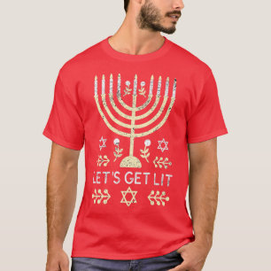 Camiseta Judeu Menorah Funny Hanukkah