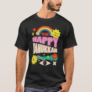 Camiseta Judeu Para Crianças Feliz Natal Hanukkah