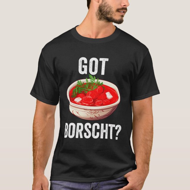 Camiseta Judeus Comida Borscht Kosher Lover Hebrew Cuisi (Frente)