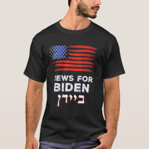 Camiseta Judeus Pelo Biden 2020 Israel EUA Eleição Hebraica