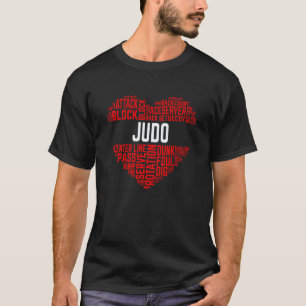 Camiseta Judo Amor Artes Marciais Japonesas Coração Karatê