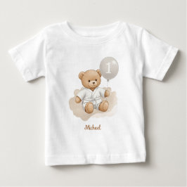Camiseta Judo Bear’s First Belt" – 1st Birthday White Belt
