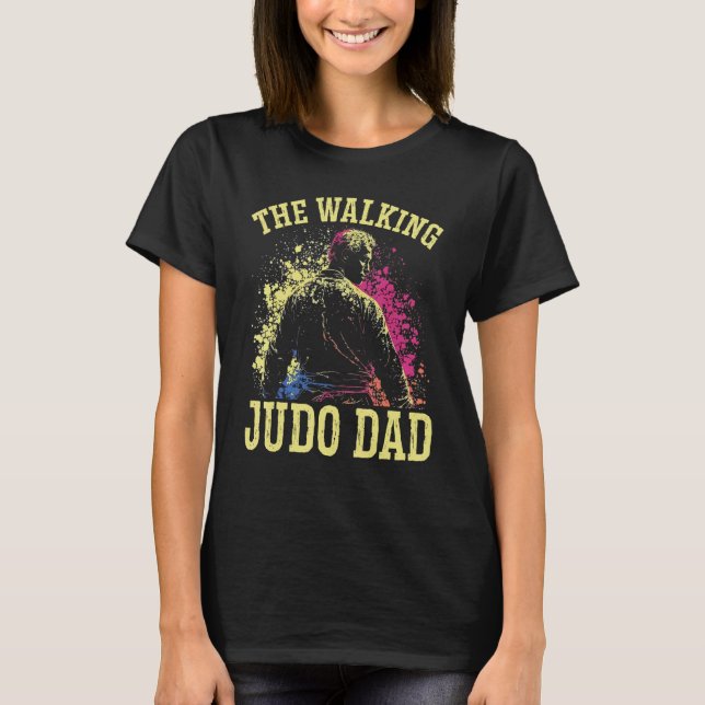 Camiseta Judo Dad Best Daddy Ever Judoka Martial Artist Fat (Frente)