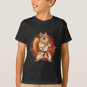 Camiseta Judo Esquilo Batida do Coração Kickboxing Taekwond